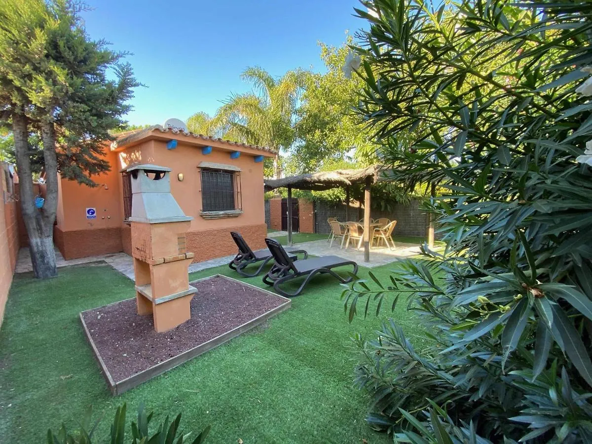 Casa de Férias Casa Bungalows con jardín privado y piscina compartida en playa el Palmar Cádis