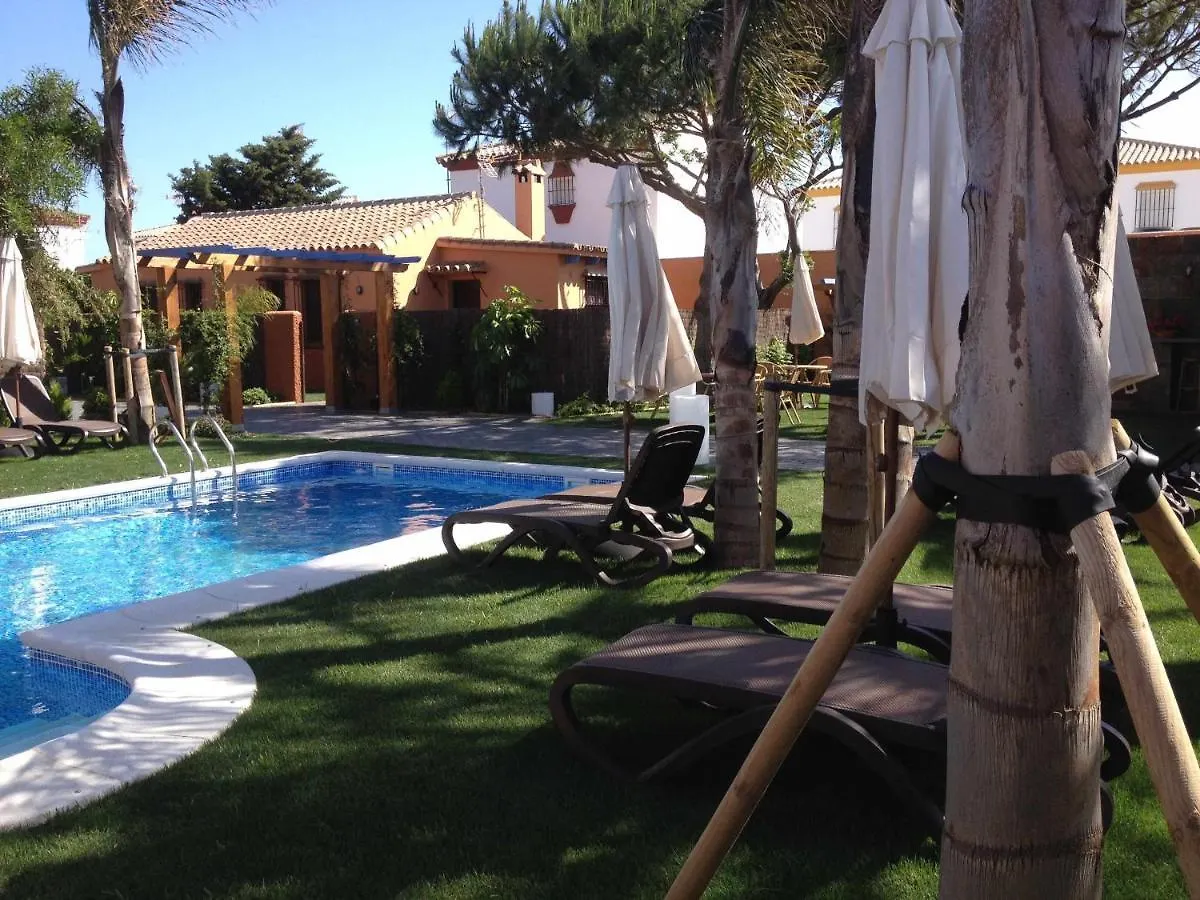 Casa Bungalows con jardín privado y piscina compartida en playa el Palmar Cádis