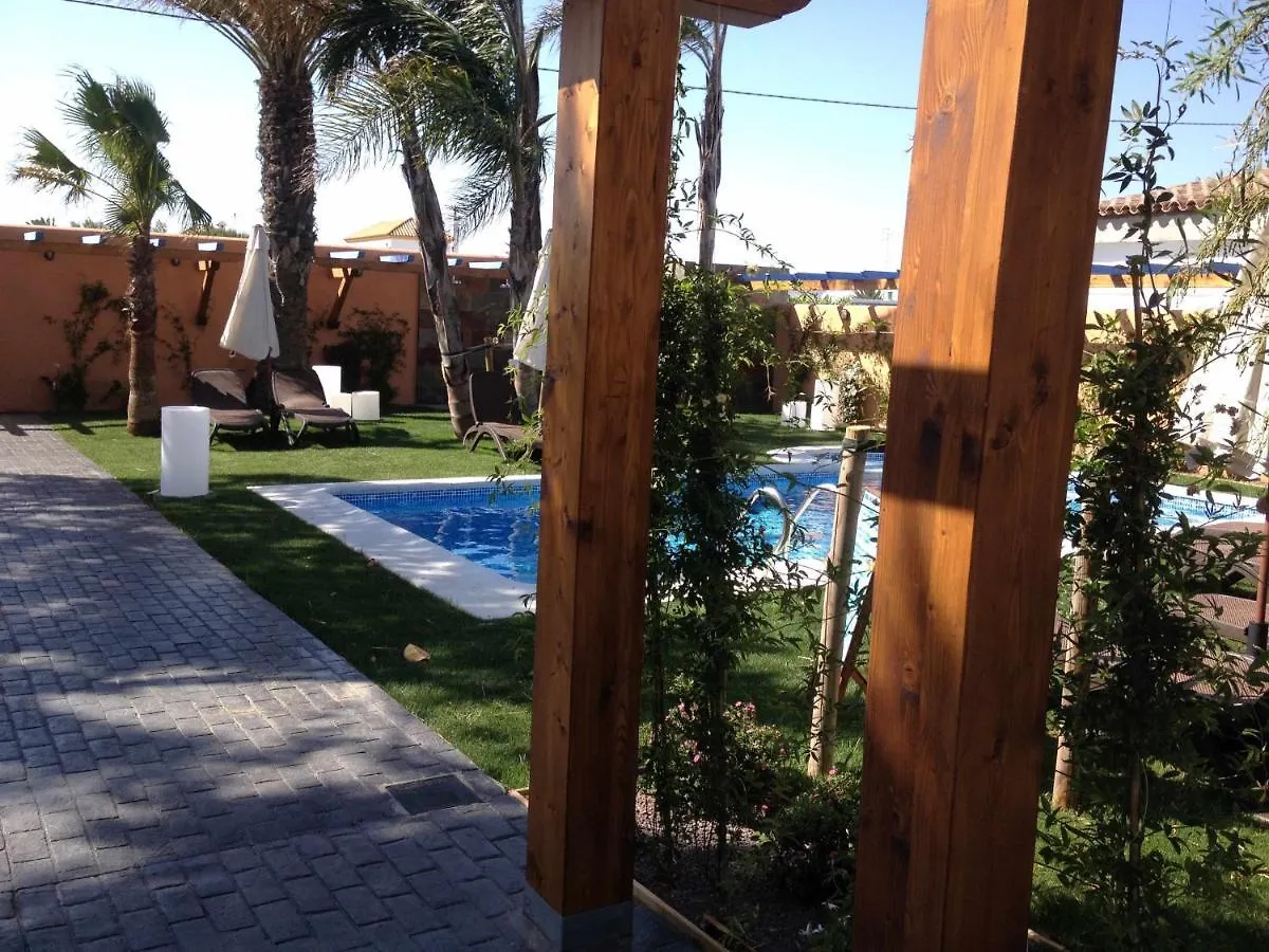 Casa Bungalows con jardín privado y piscina compartida en playa el Palmar Cádis Espanha